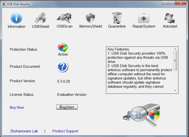 USB Disk Security screen 2