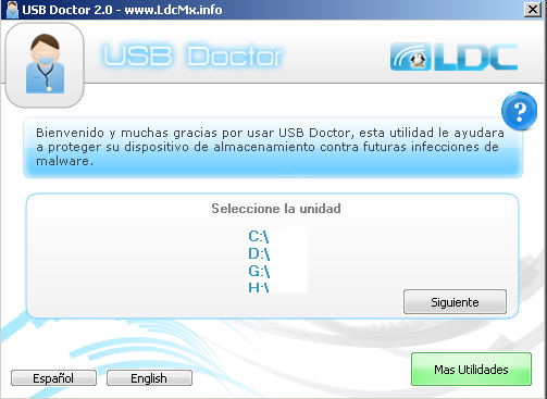 USB-Doctor screen