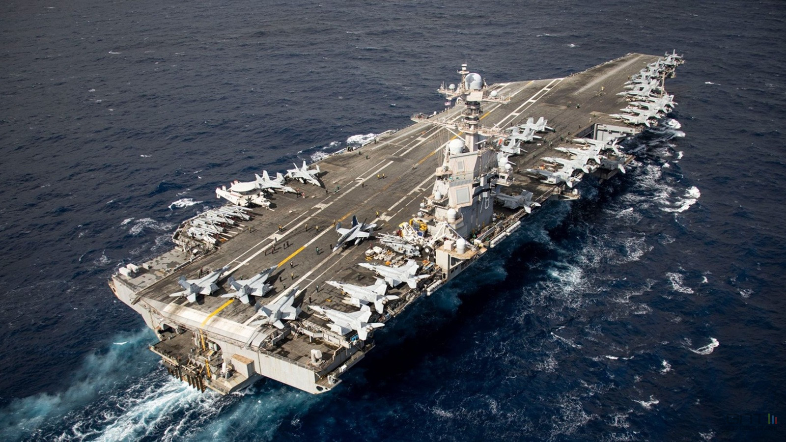Le porte-avions USS Gerald R. Ford va alimenter une base militaire en électricité nucléaire