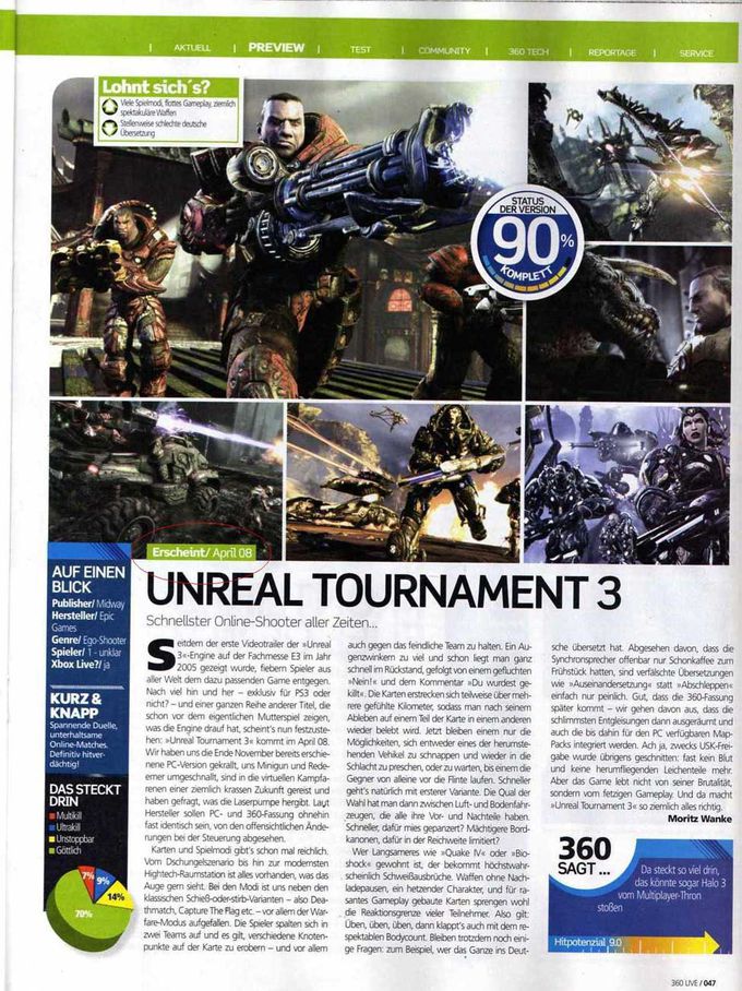 UT3 sur Xbox 360