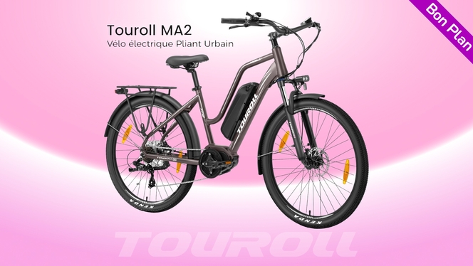 Ve?lo e?lectrique Touroll MA2 pliant urbain