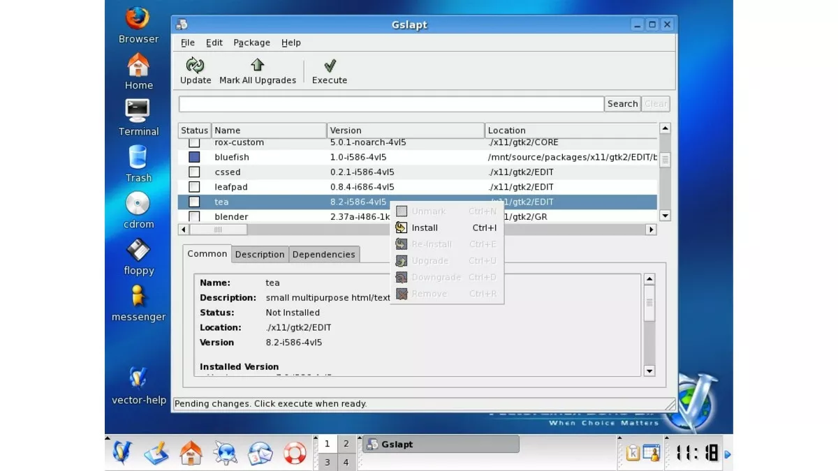 Vector App Linux Vector Linux