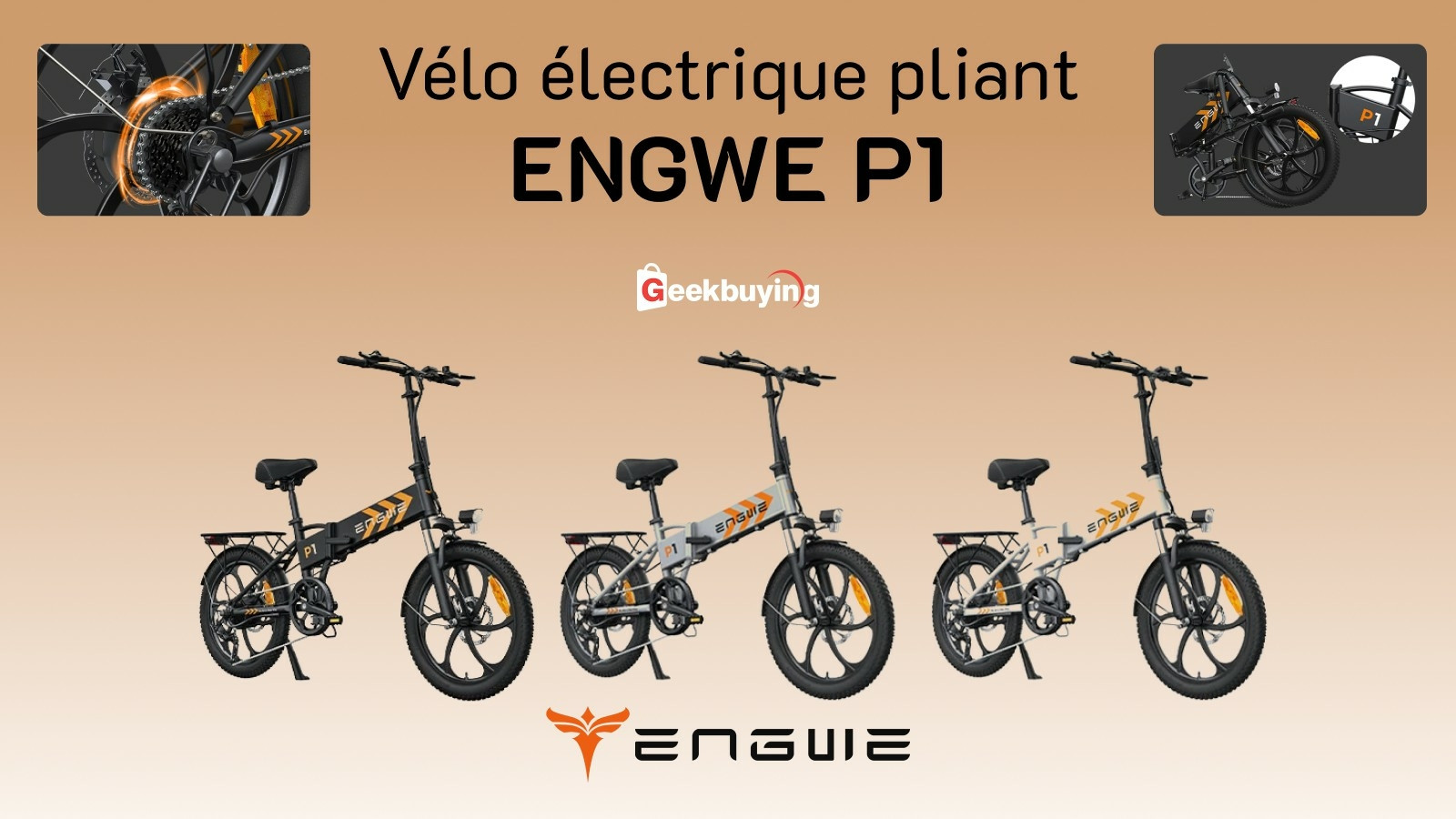 Velo electrique pliant - ENGWE P1