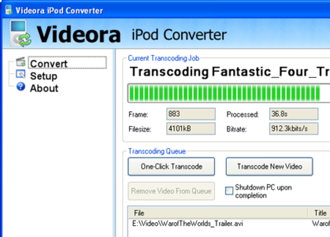 Videora iPod Converter