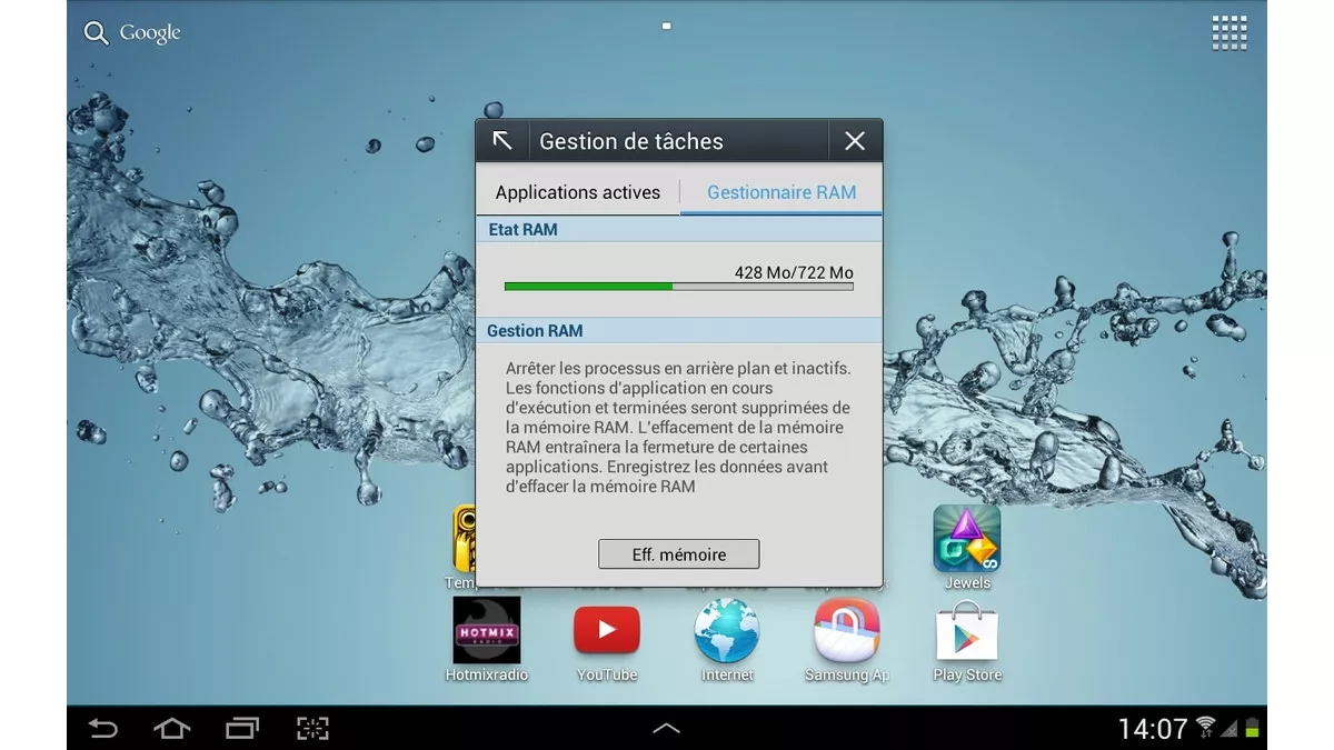 Libérer de la RAM sur un smartphone ou une tablette Samsung