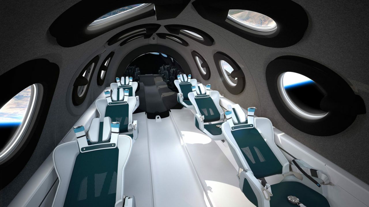 Virgin Galactic SpaceShipTwo habitacle