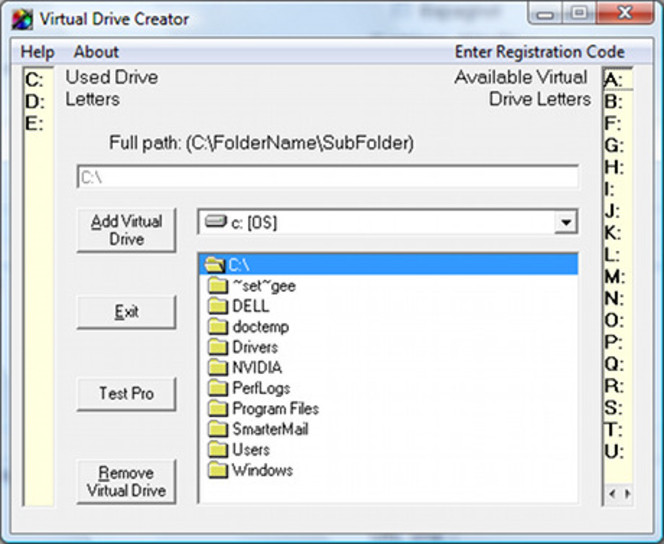 Virtual Drive Creator screen1