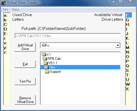 Virtual Drive Creator screen2