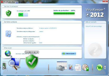 VirusKeeper 2012 screen 1