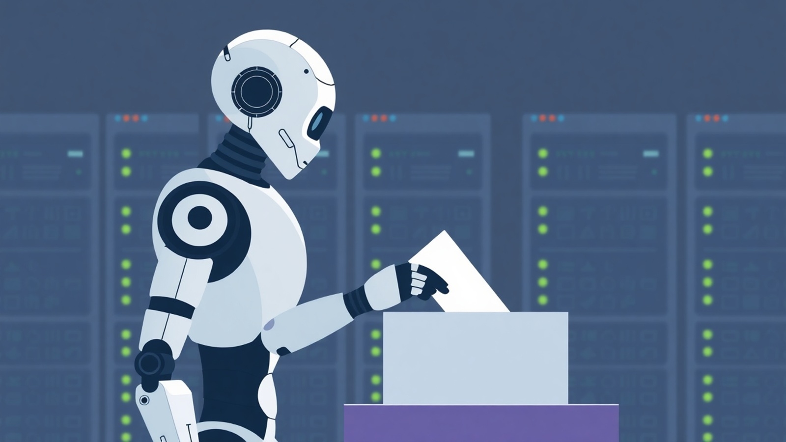 vote intelligence artificielle illustration ia