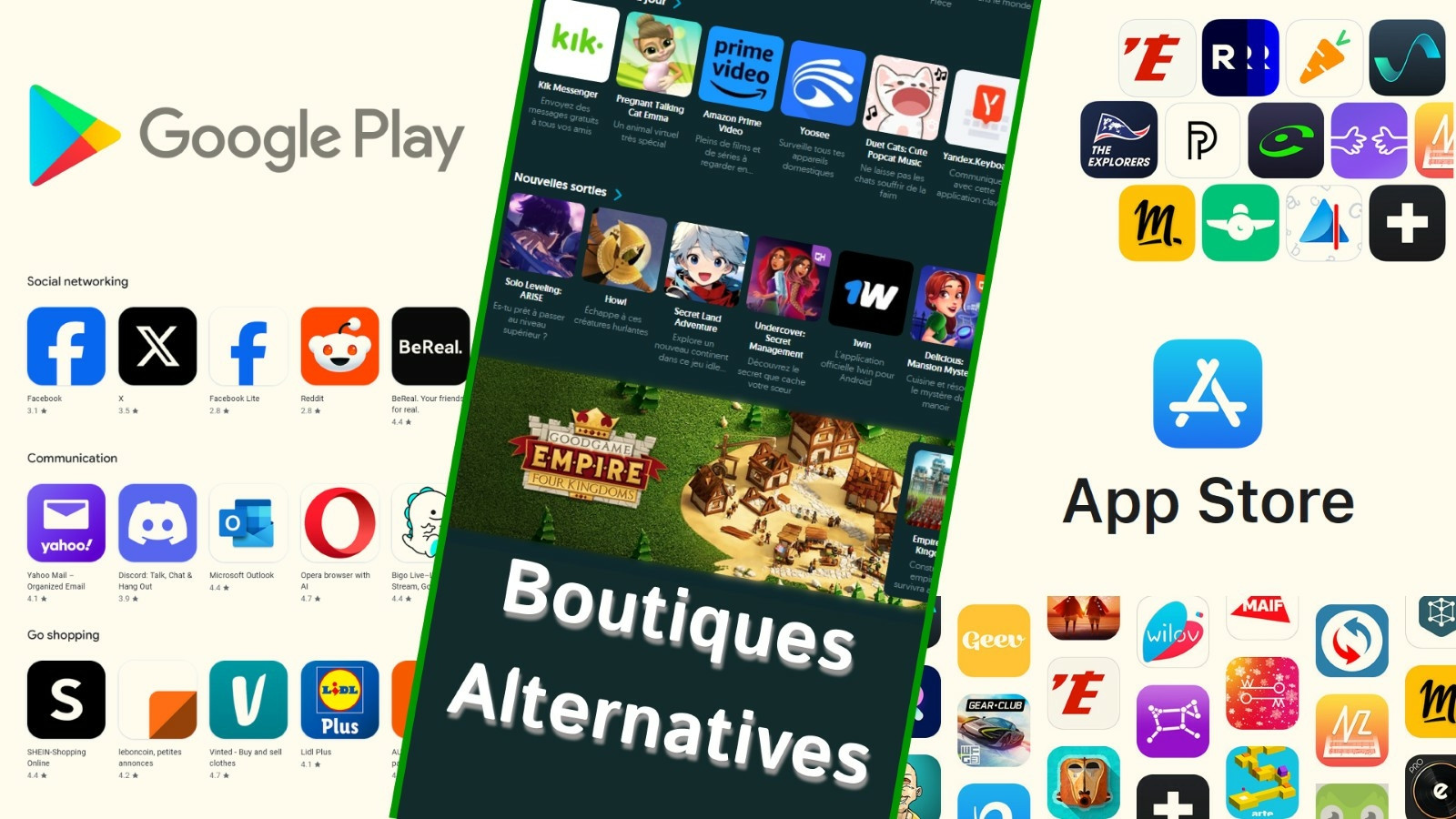 Vrai ou Faux - Google Play Store vs Apple App Store