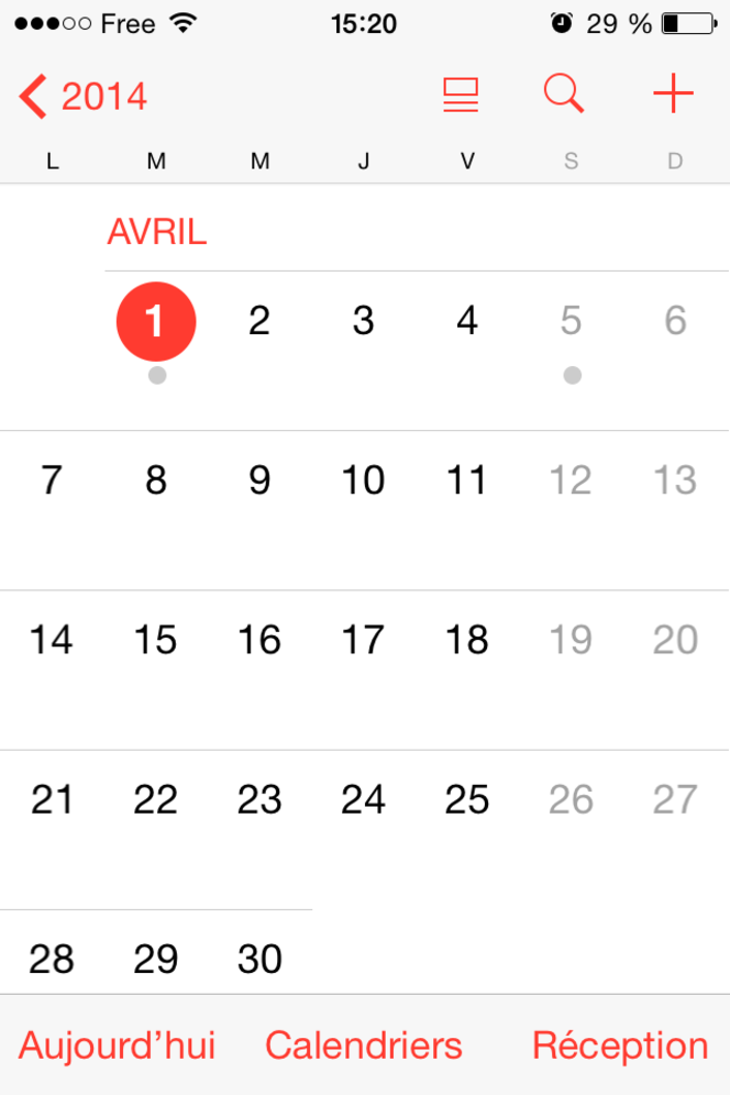 Vues calendrier iOS (1)