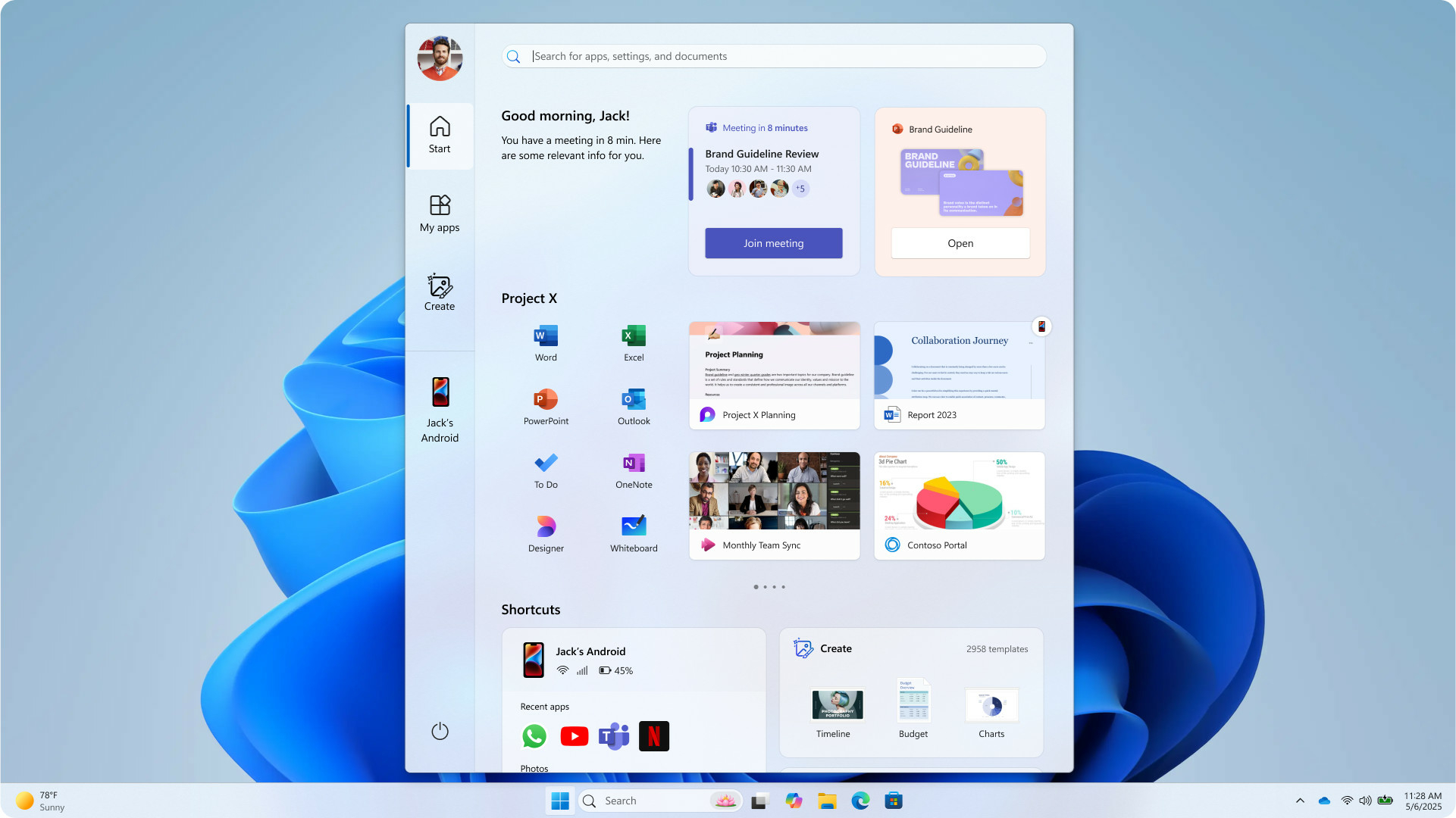 w11-menu-demarrer-concept