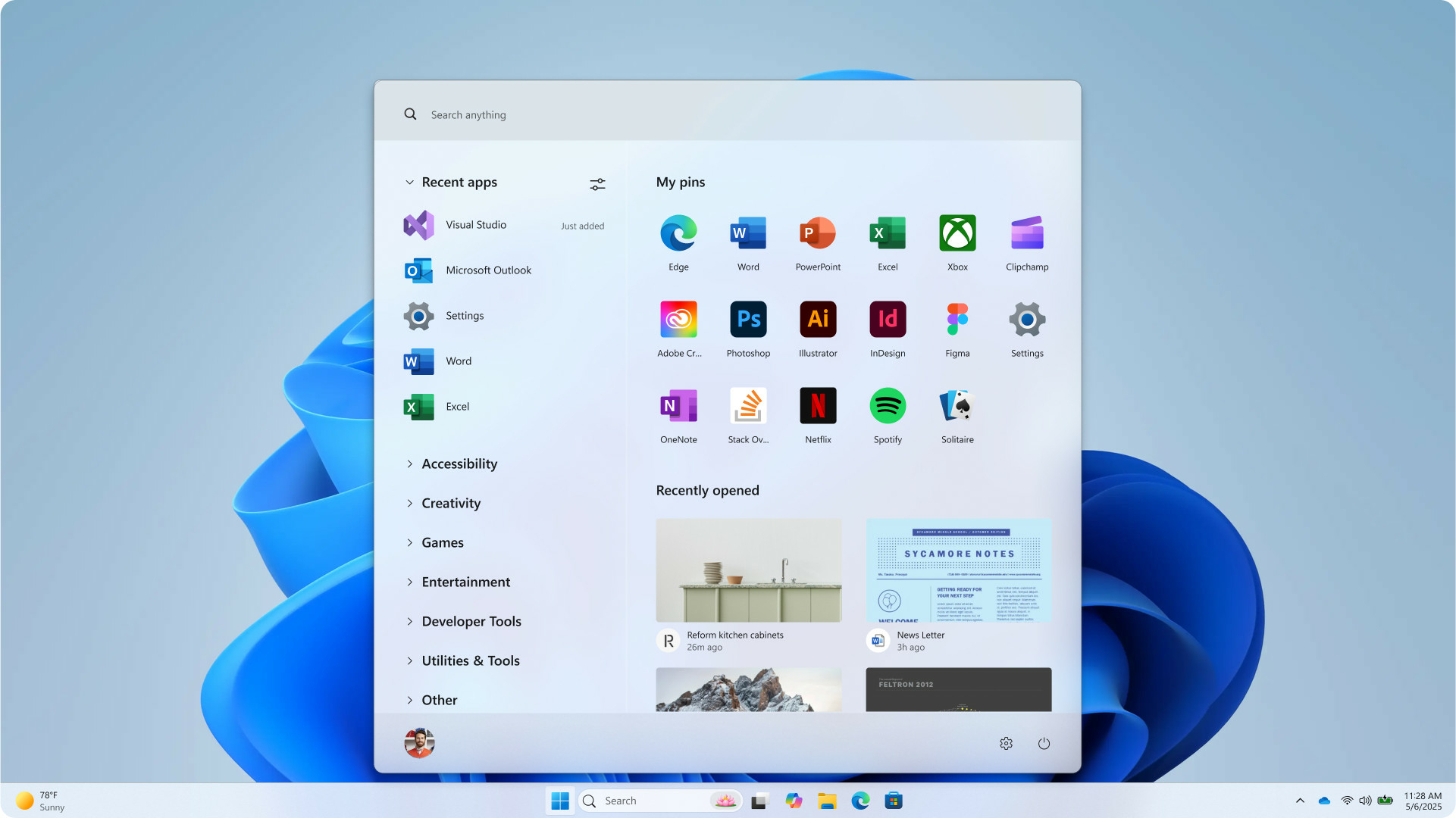 w11-menu-demarrer-concept