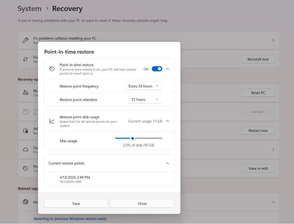 w11-point-in-time-restore
