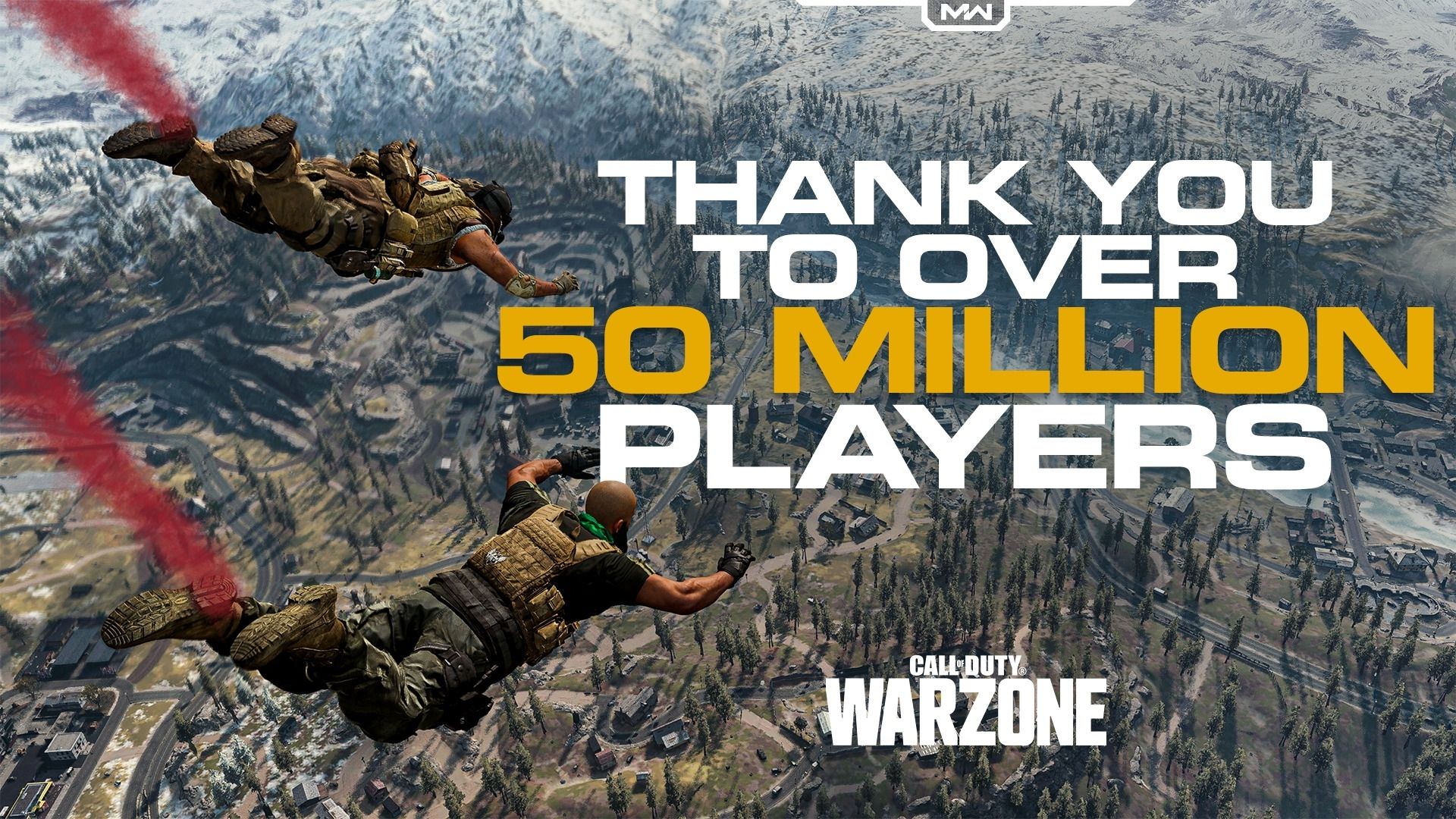 Warzone 50 millions
