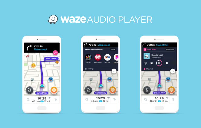 Waze-Audio-Player