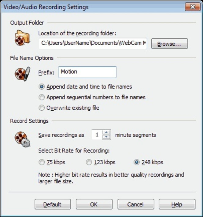 WebCam Monitor screen1
