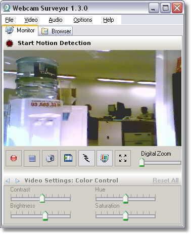 Webcam Surveyor screen 2