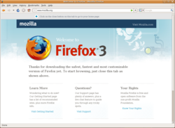 welcome to firefox