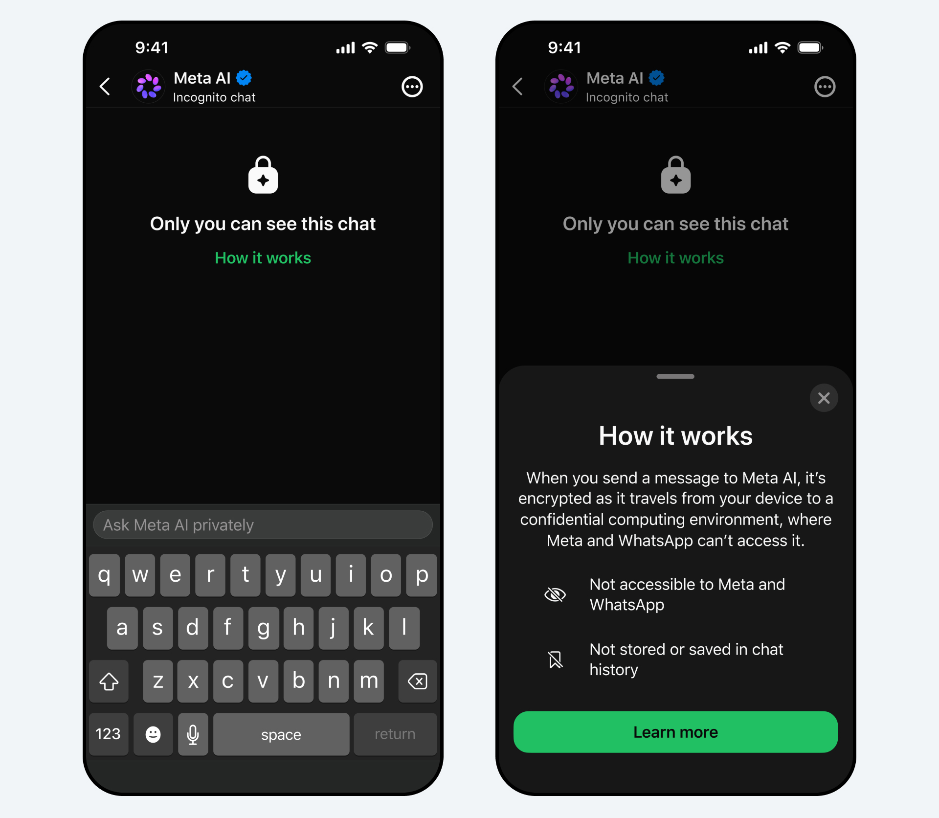 WhatsApp Incognito Chat