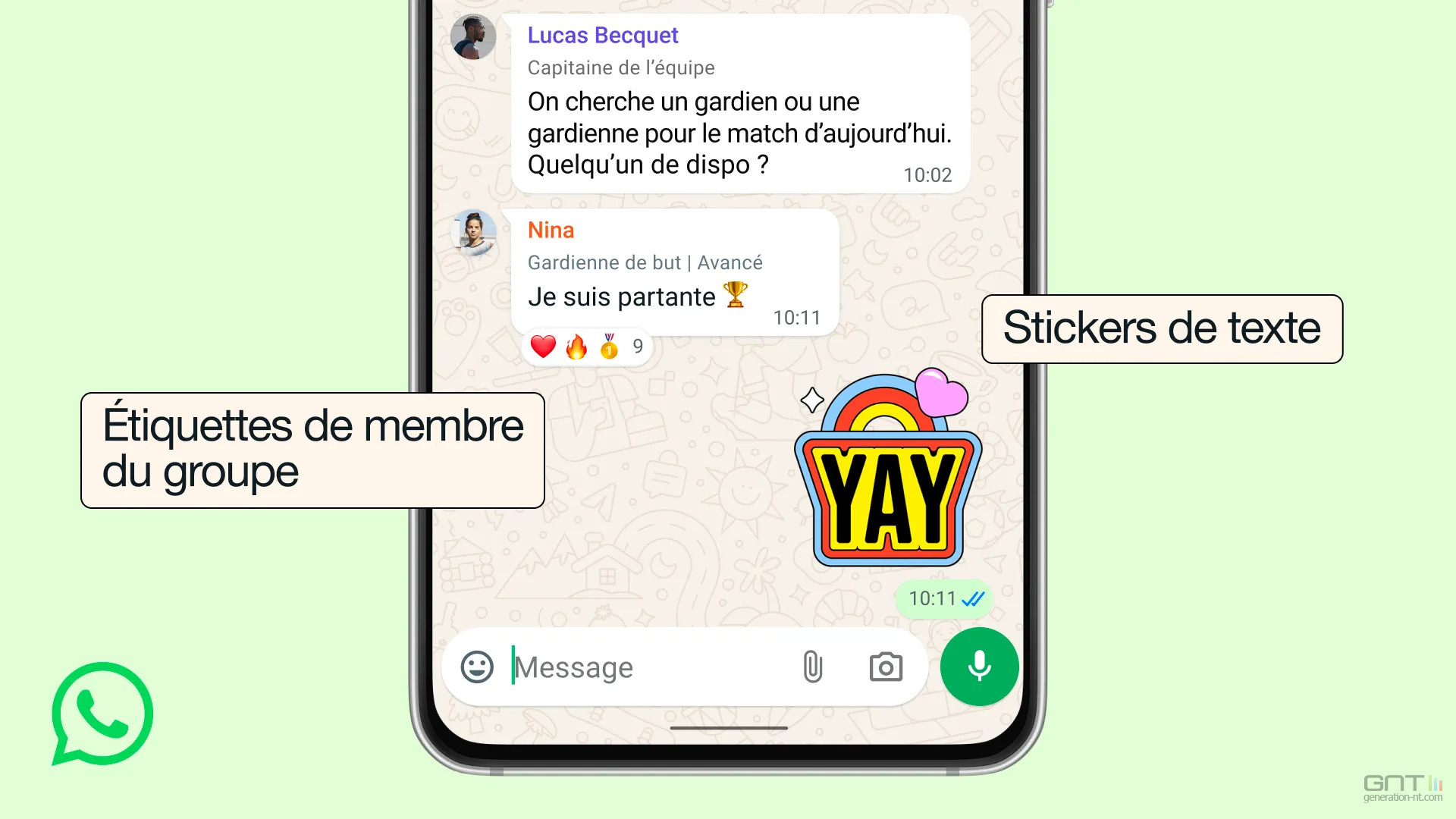 WhatsApp ajoute des options pour les discussions de groupe