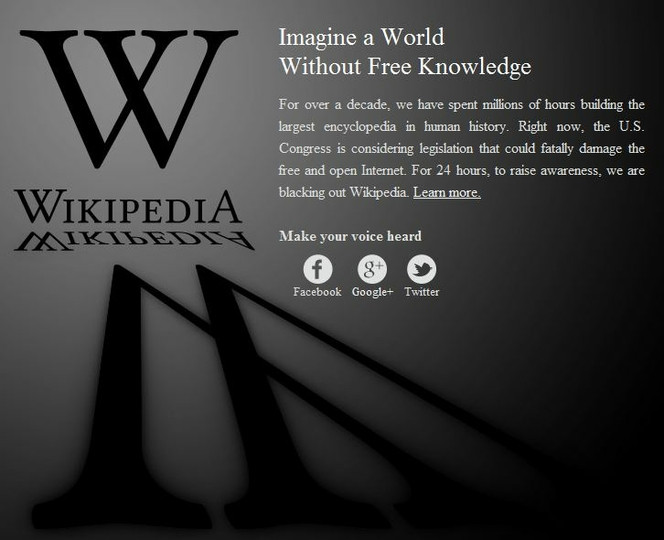 Wikipedia-blackout