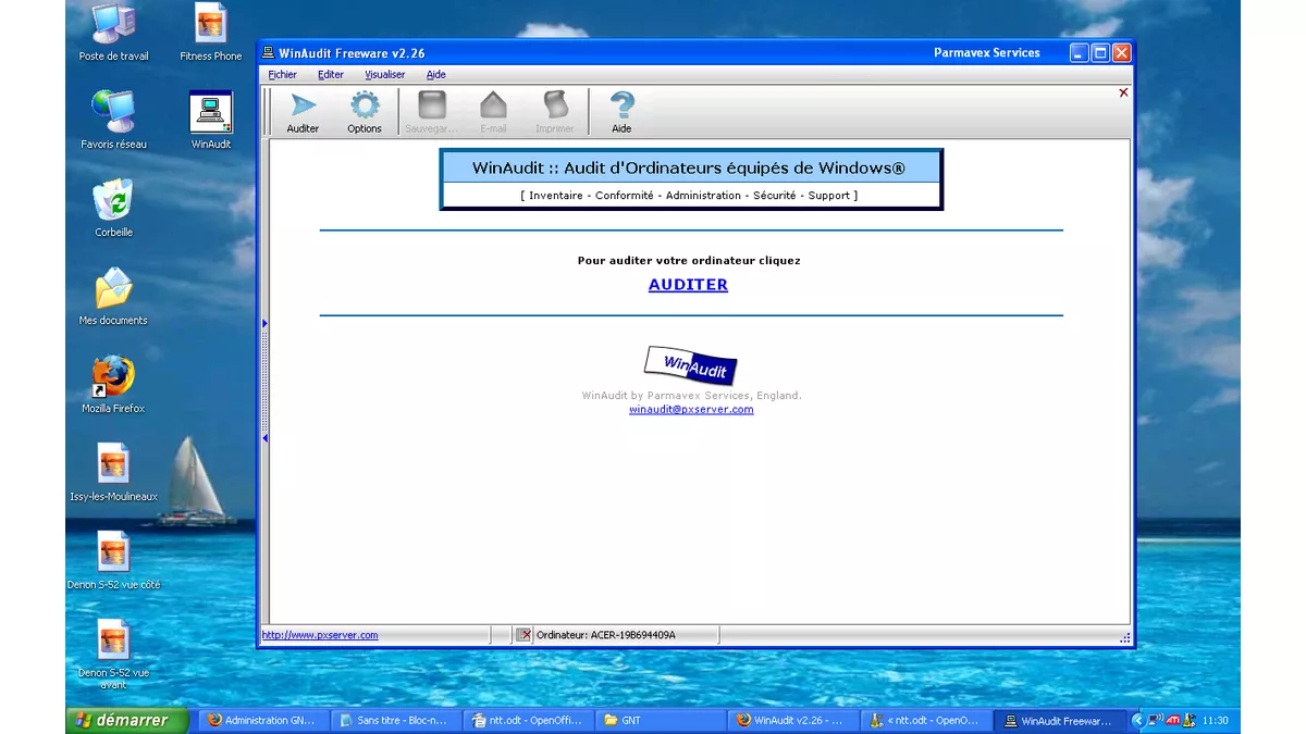 WinAudit : obtenez toutes les informations sur votre PC