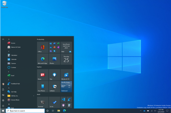 Windows 10 : on peut dÃ©jÃ  activer le nouveau menu dÃ©marrer