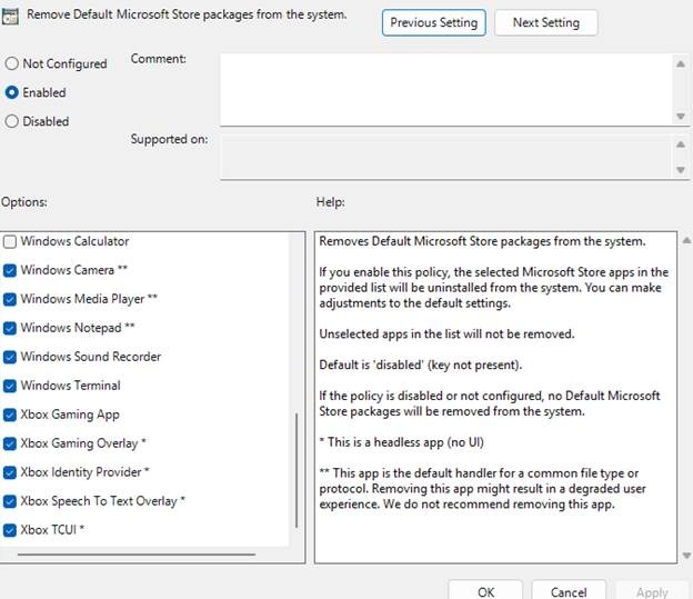 Windows 11 bloatware