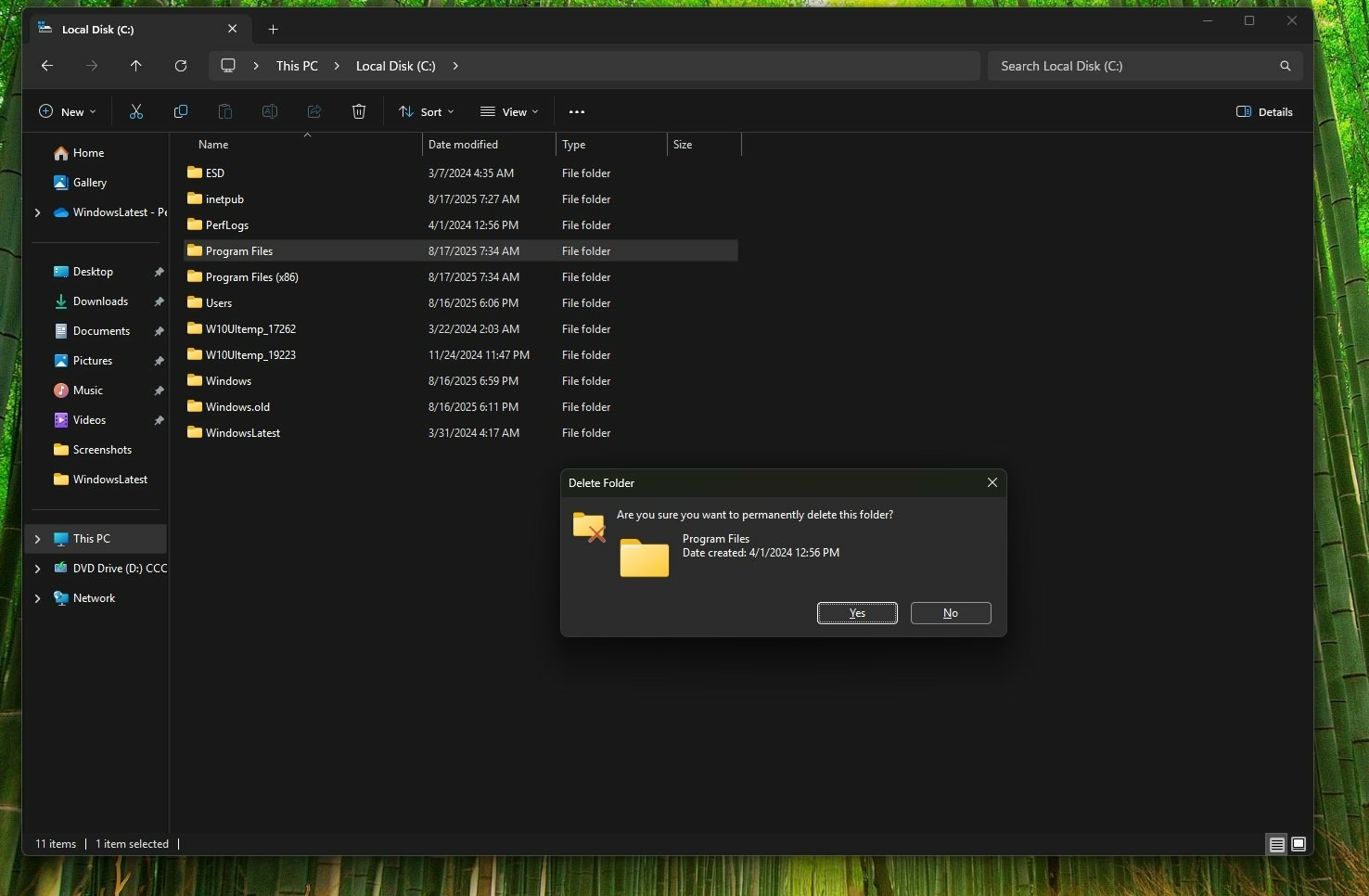 Windows 11 mode sombre 0