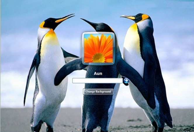 Windows 7 Account Screen Edition screen