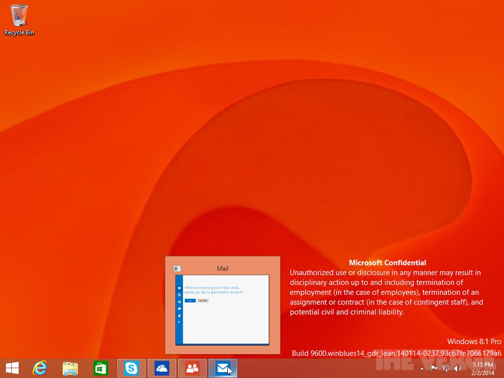 Windows 8.1 update 1 fuite
