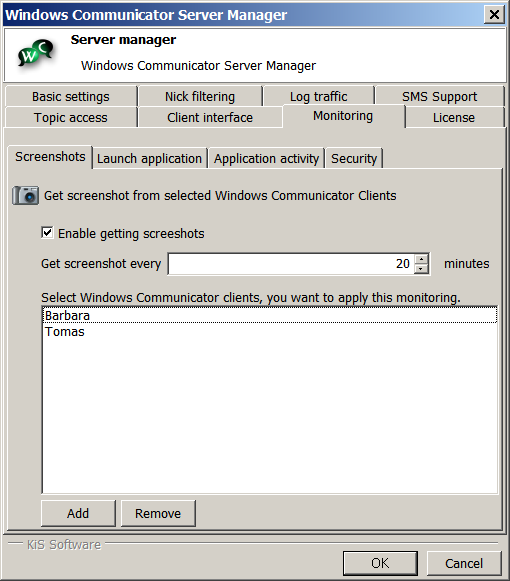 Windows Communicator server 2
