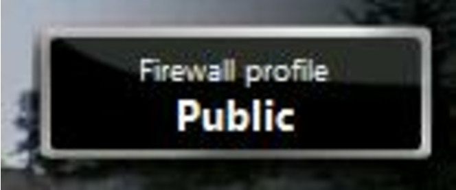 Windows Firewall profile