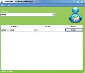 Windows Live History Manager screen2