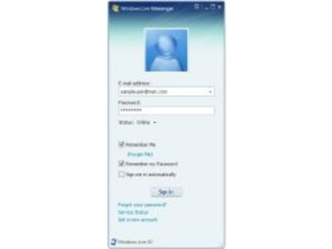 Windows Live Messenger - Ecran de login (Small)