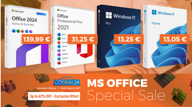 Fortes promotions sur Office 2021 Pro à vie à 31,25 €, mais aussi Windows 11 à 13 € !!!