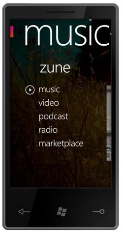 Windows Phone 7 Series Zune