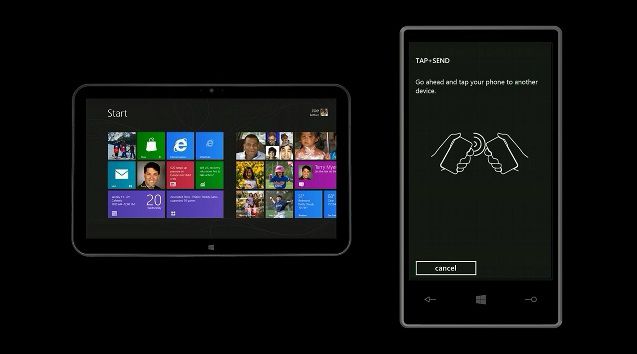Windows Phone 8 NFC echange