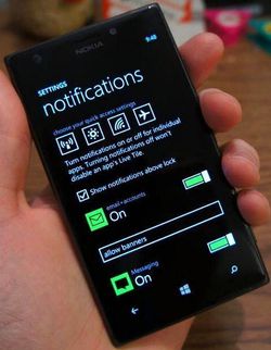 Windows Phone centre notifications 1
