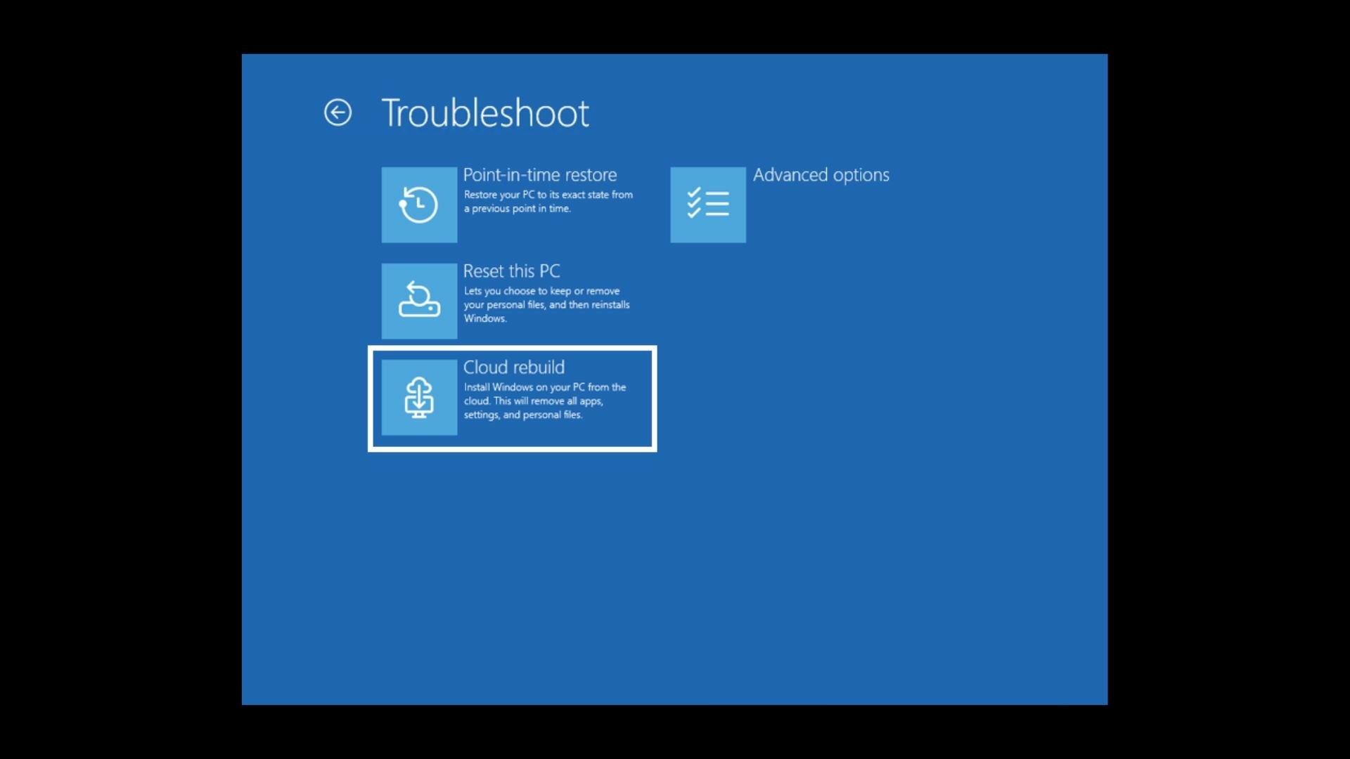Windows réinstallation Cloud_01