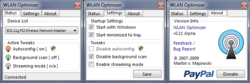 WLAN Optimizer screen1