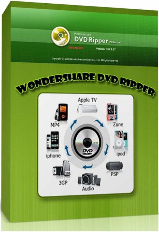 Wondershare DVD Ripper Platinum boite