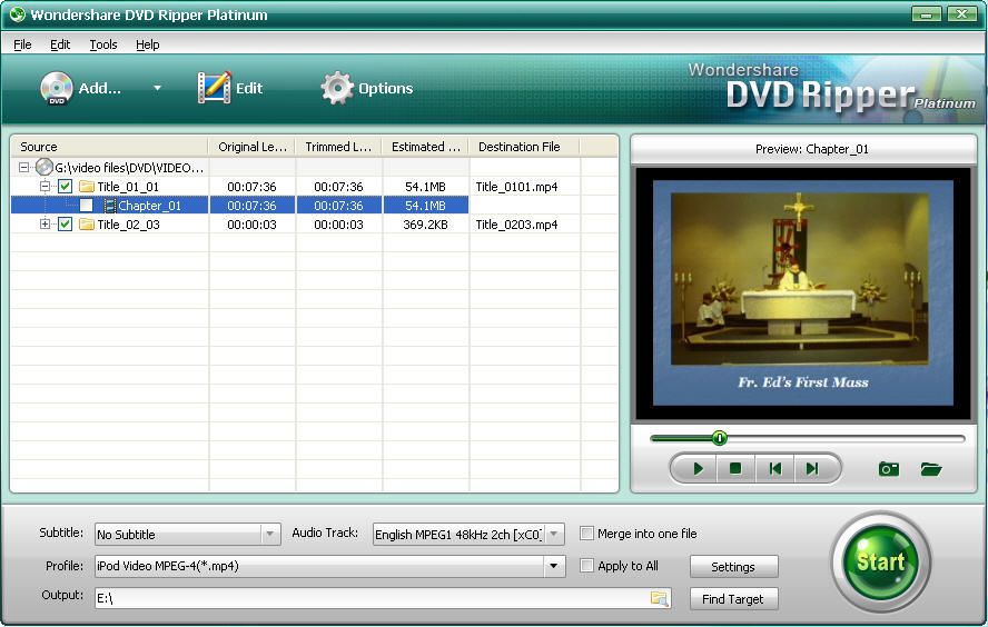 Wondershare DVD Ripper Platinum screen 1