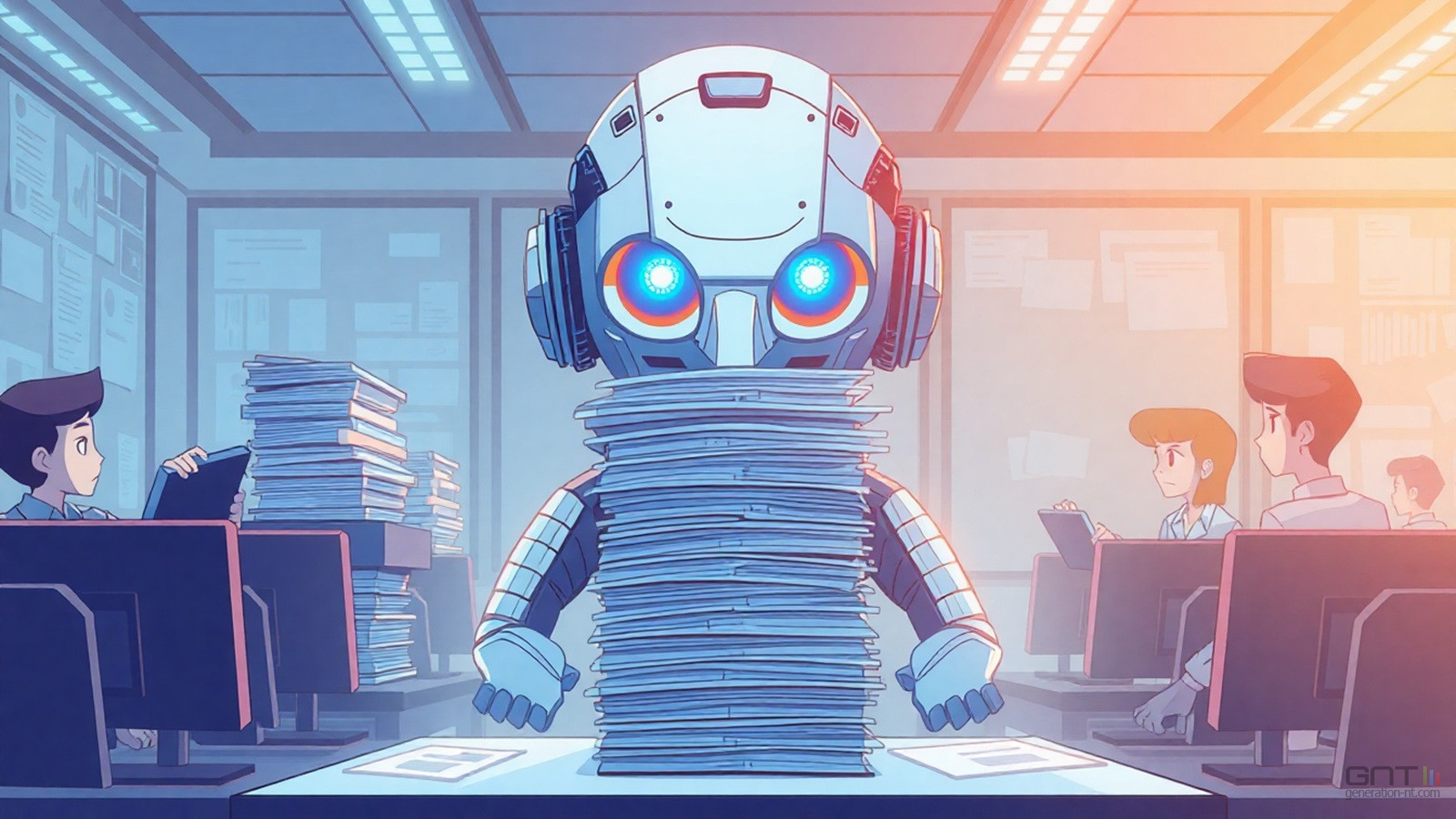 workslop intelligence artificielle illustration IA