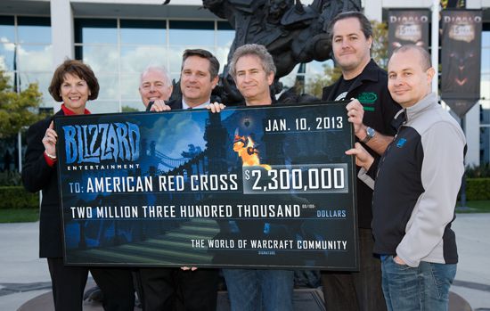 World of Warcraft - ouragan Sandy - cheque
