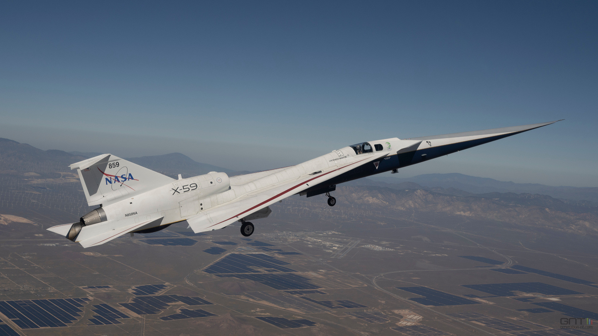 Atterrissage prématuré pour l'avion X-59 supersonique silencieux de la Nasa