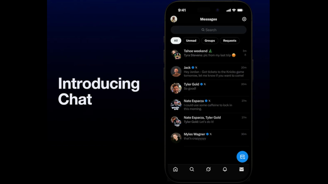 X déploie sa messagerie Chat avec chiffrement E2EE et appels vidéo