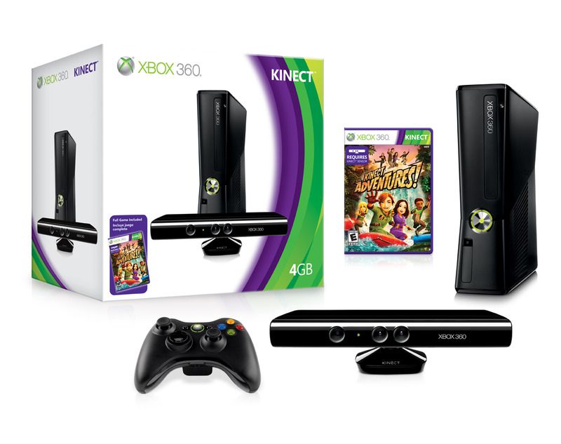 Xbox 360 Slim 4Go + Kinect - Xbox360 4Go Kinect